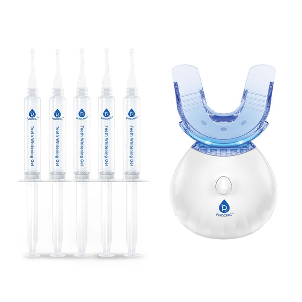 Pursonic Advanced LED Teeth Whitening Solution with Additional Syringes