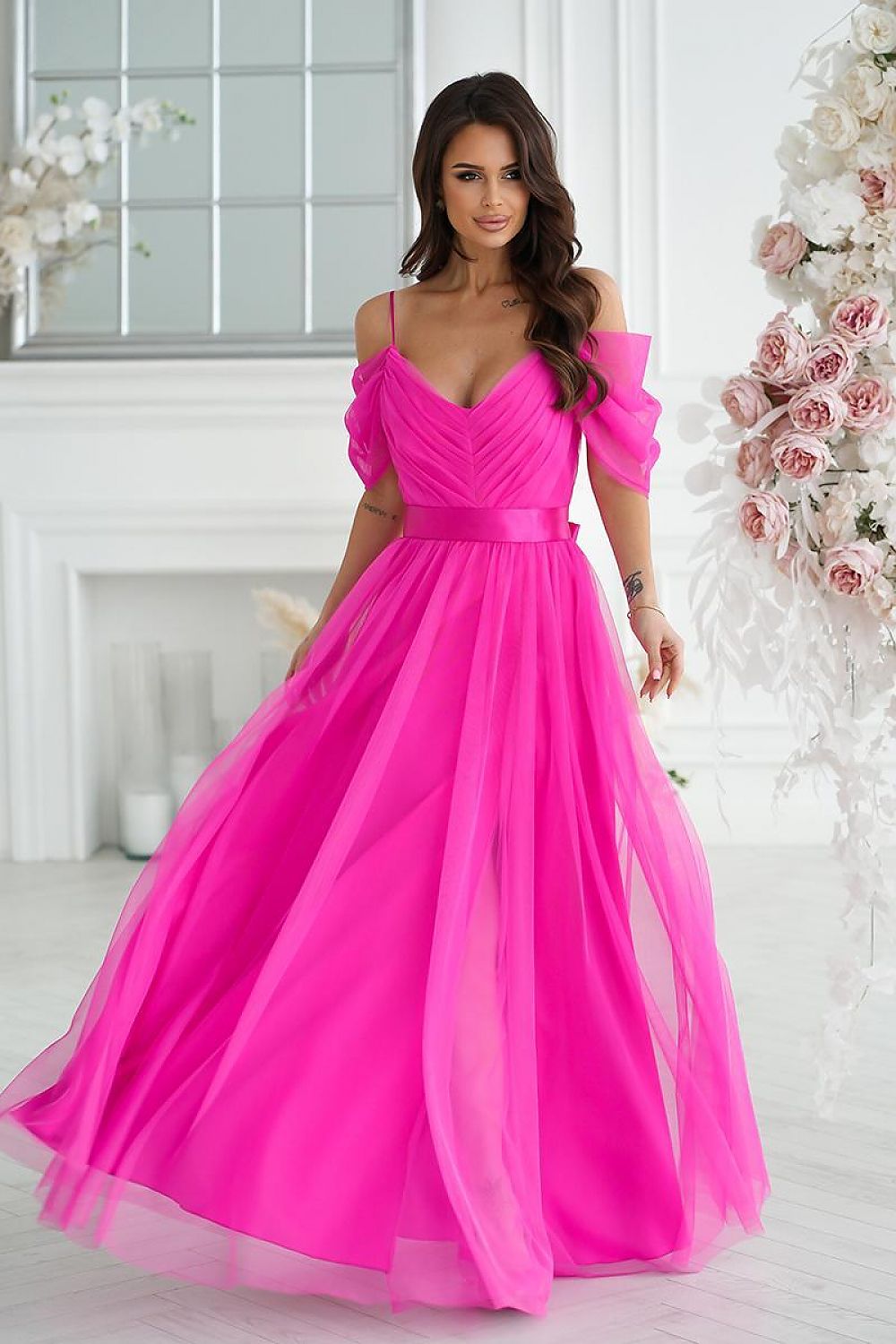 Long dress model 196094 Bicotone