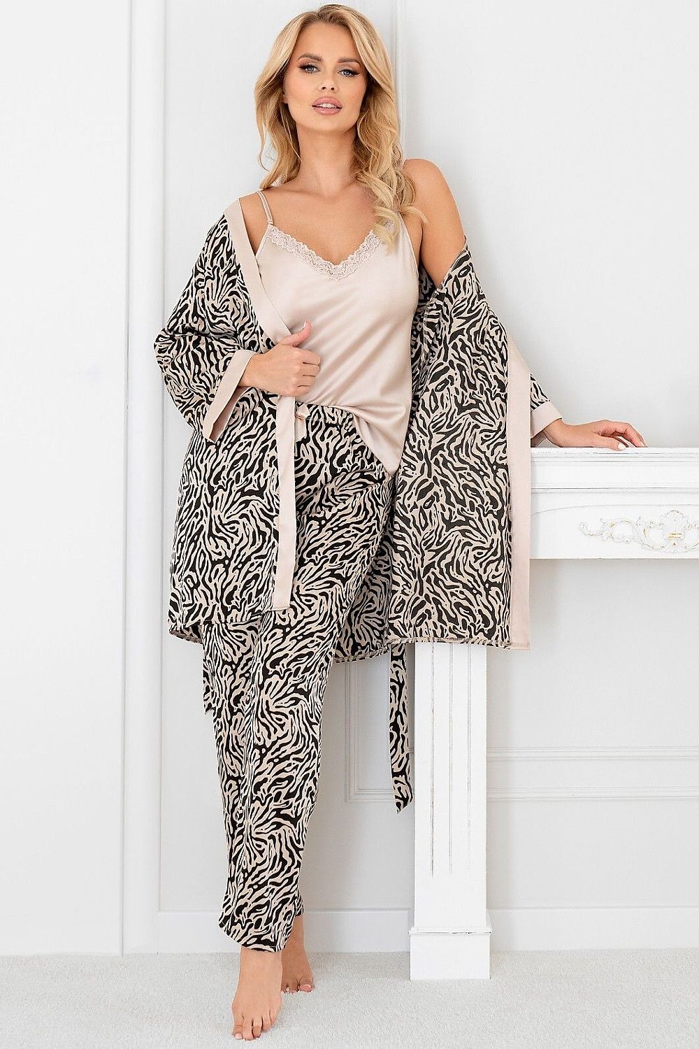 Short bathrobe model 215549 Donna