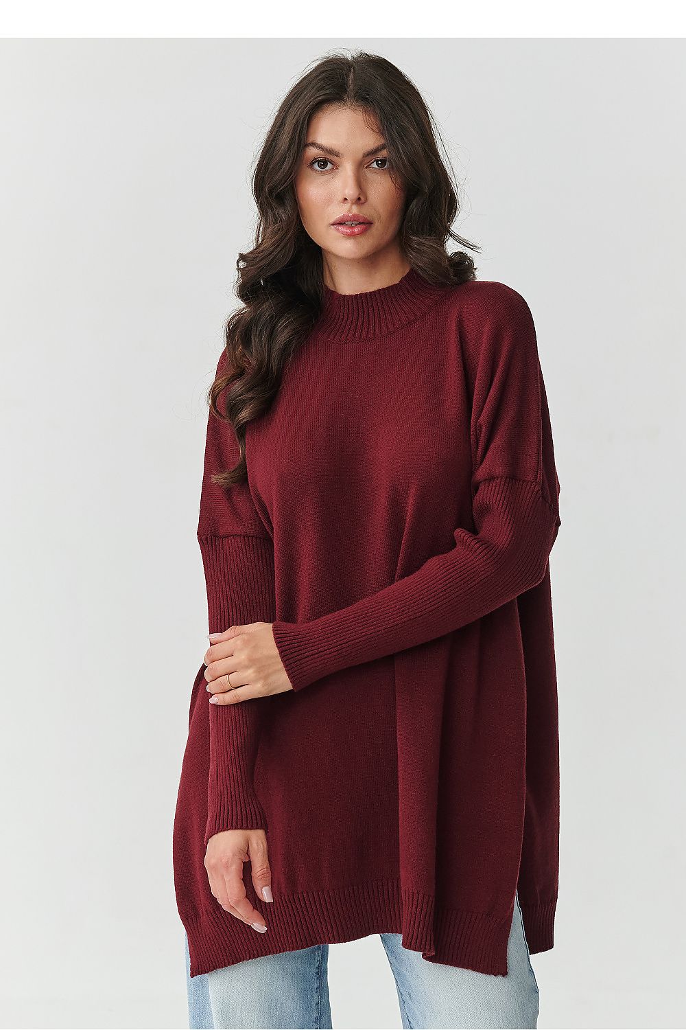 Jumper model 217404 Makadamia