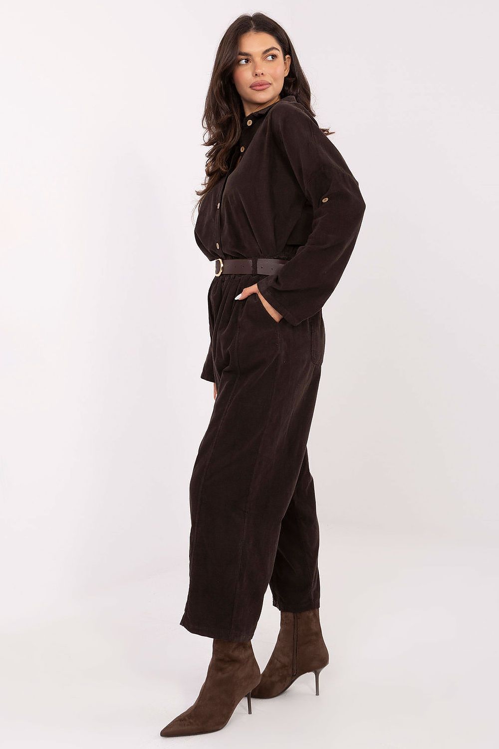 corduroy trousers model 220816 Italy Moda