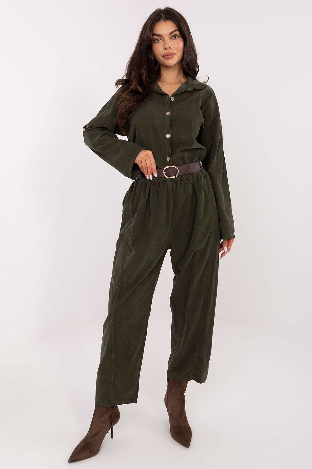 corduroy trousers model 220817 Italy Moda