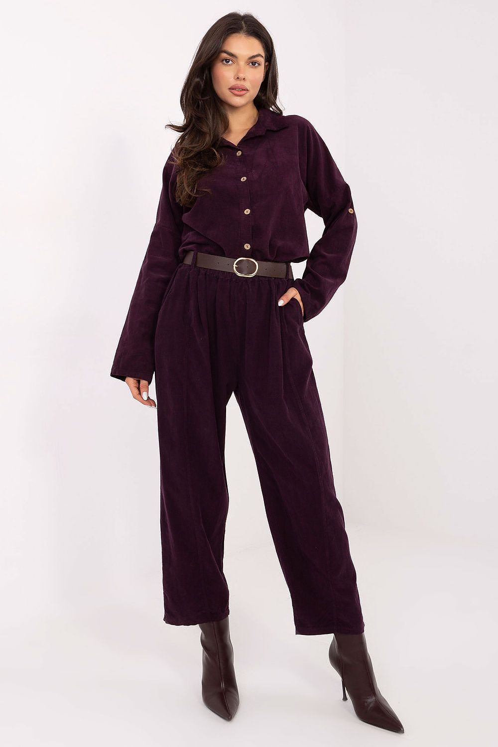 corduroy trousers model 220820 Italy Moda