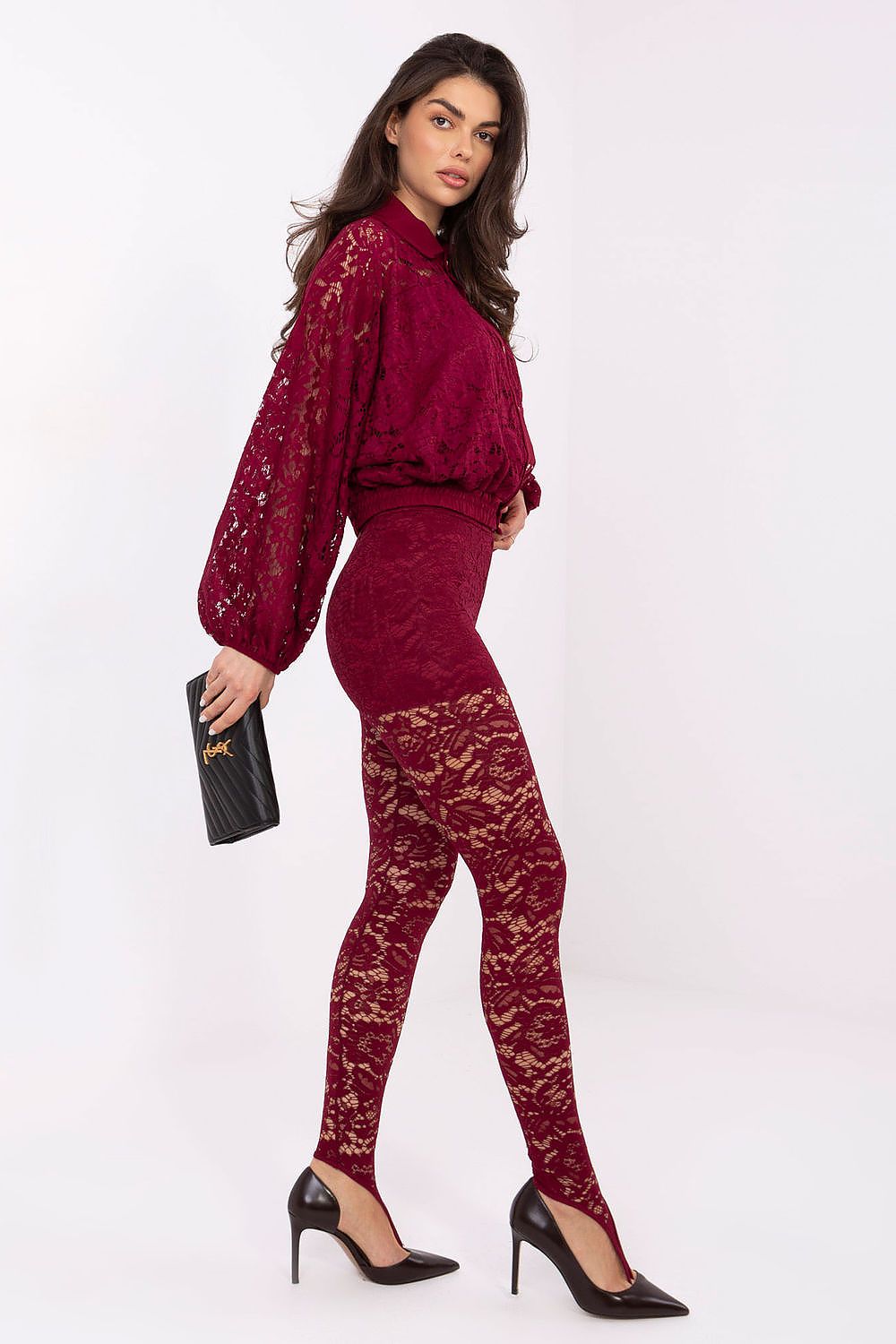 Long leggings model 221299 Italy Moda