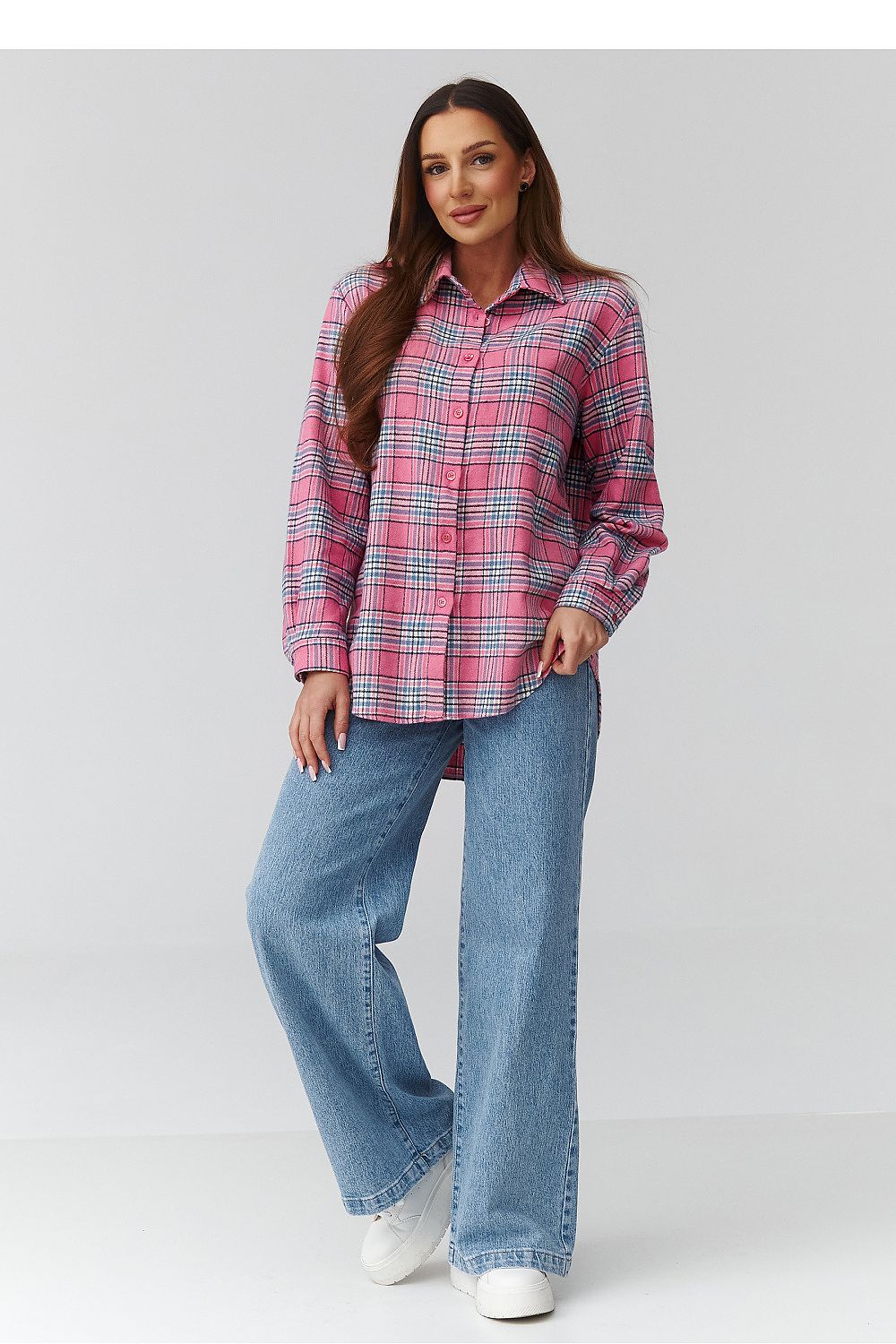 Long sleeve shirt model 224091 Makadamia