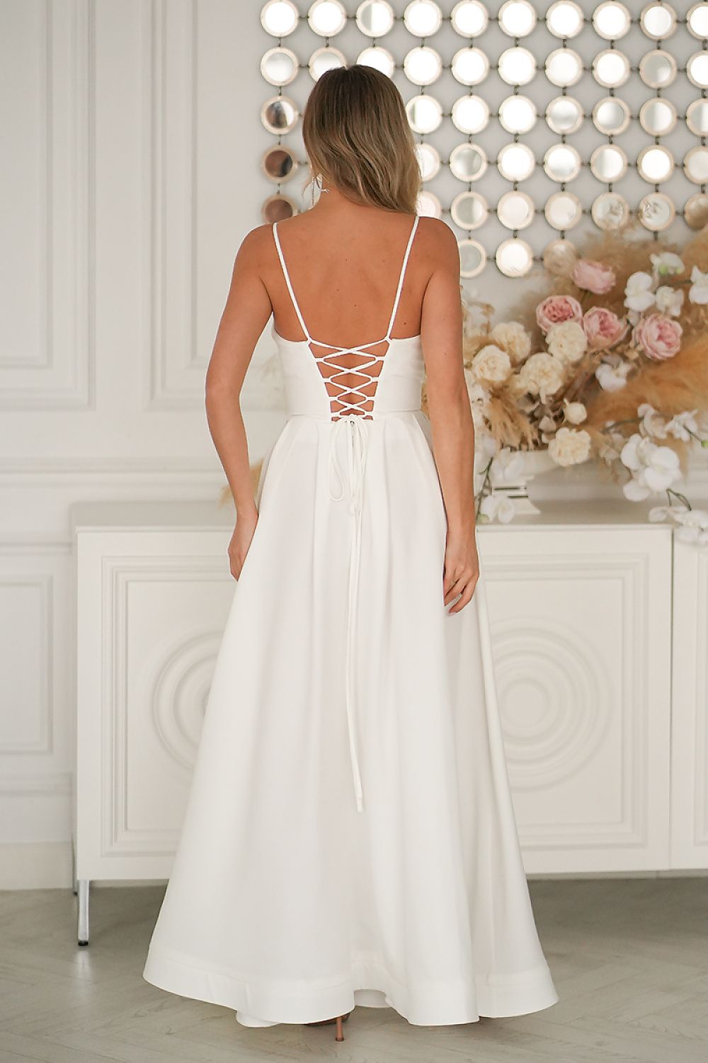 Long dress model 224296 Bicotone