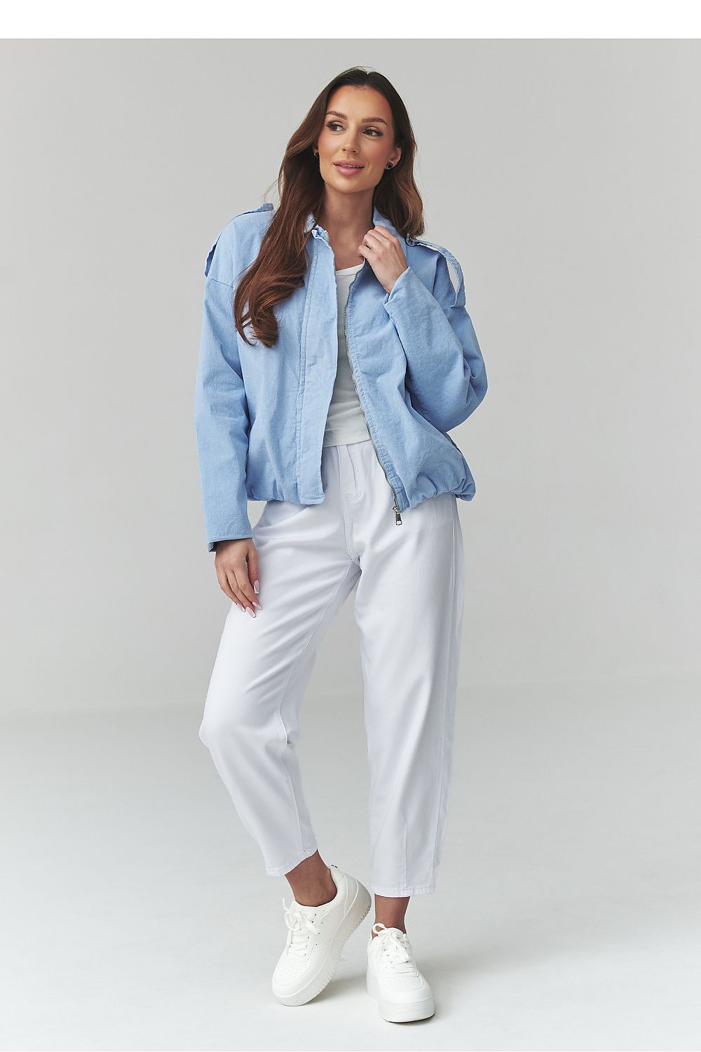 Corduroy jacket model 225694 Makadamia