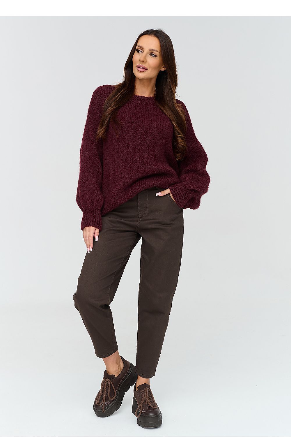 Jumper model 231991 Makadamia