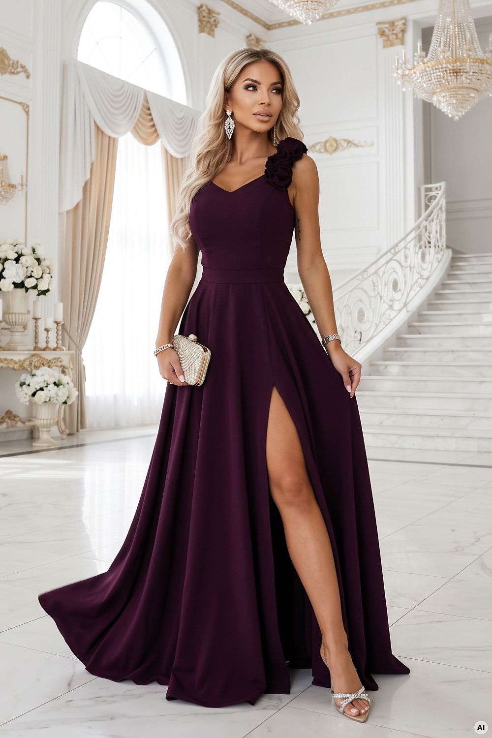 Long dress model 232815 Numoco