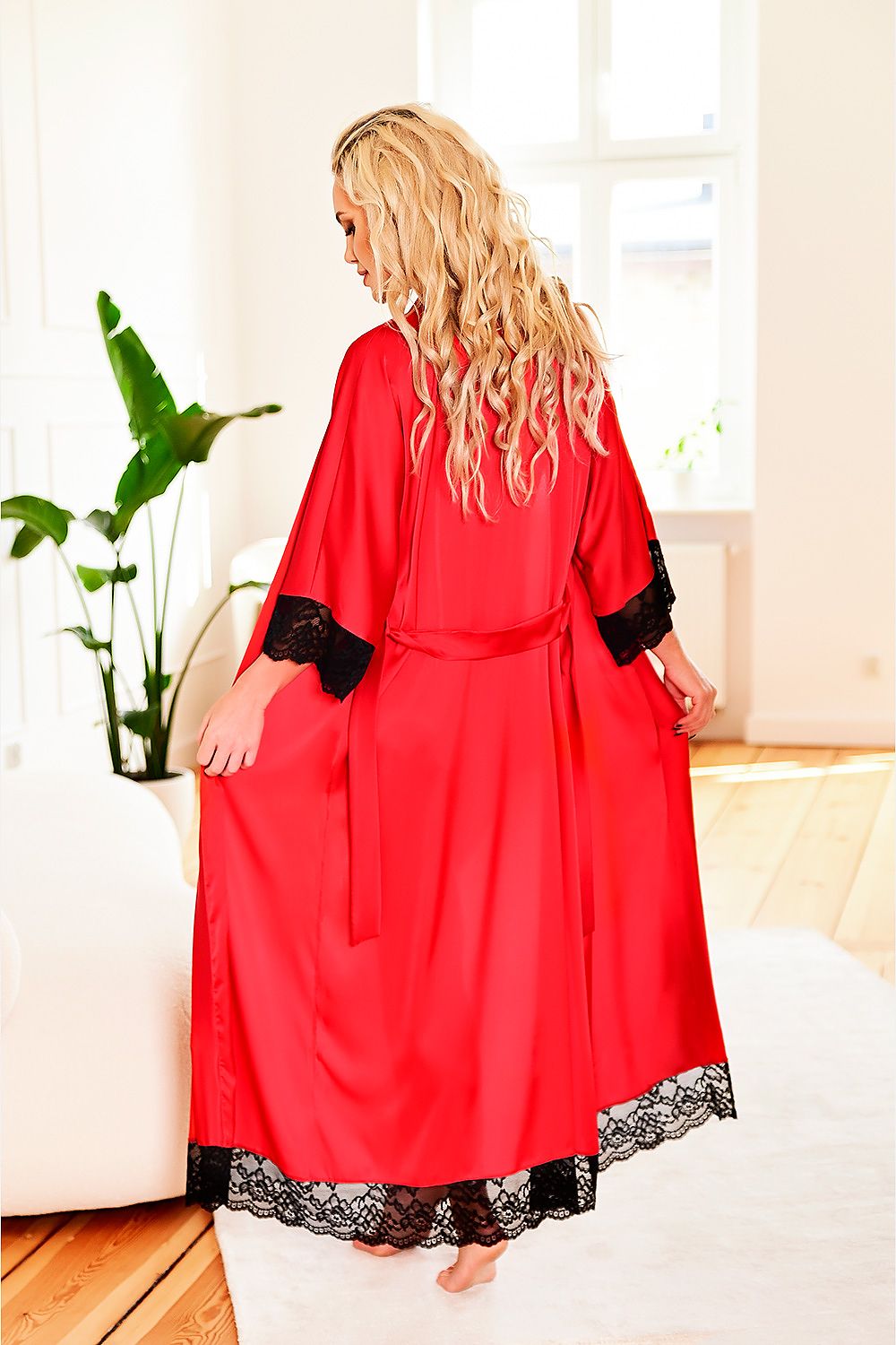 Long bathrobe model 187014 Kalimo