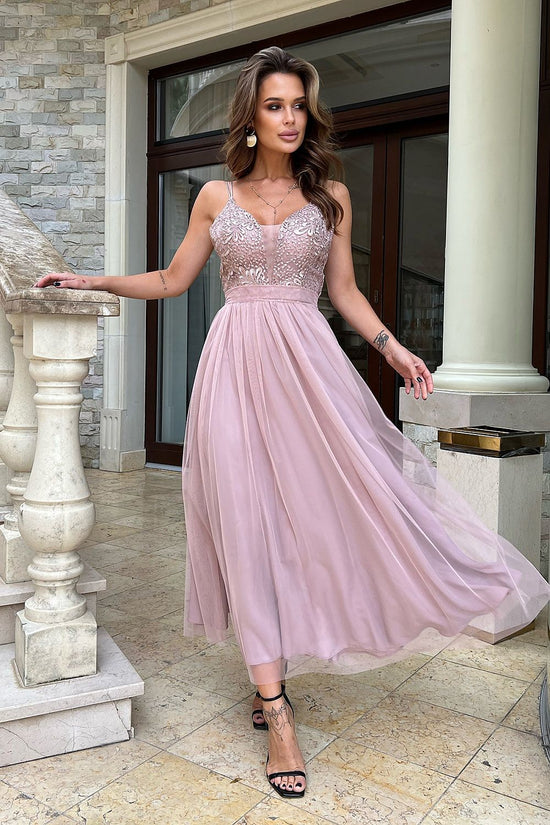  Long dress model 188217 Bicotone 