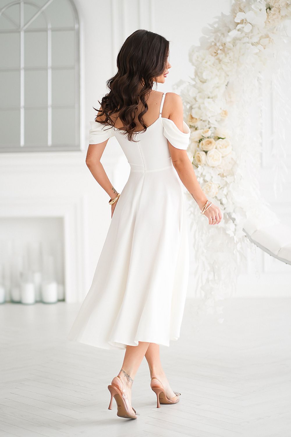  Evening dress model 210729 Bicotone 