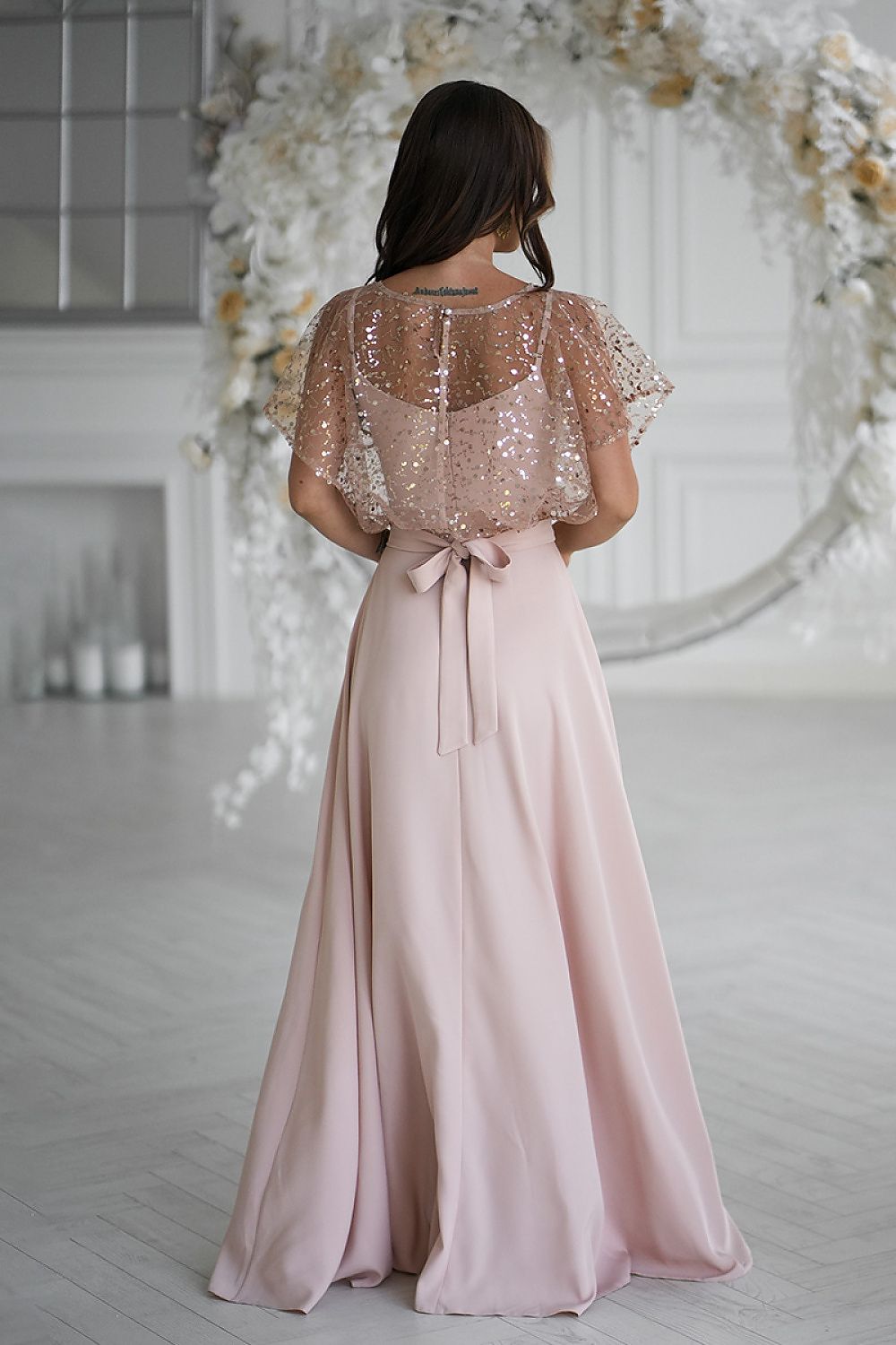  Long dress model 219689 Bicotone 