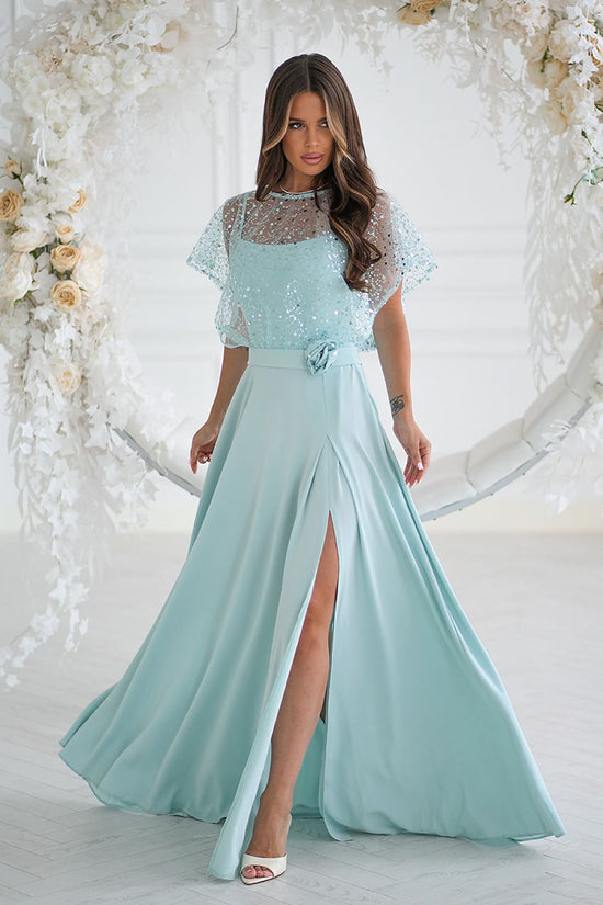  Long dress model 219695 Bicotone 