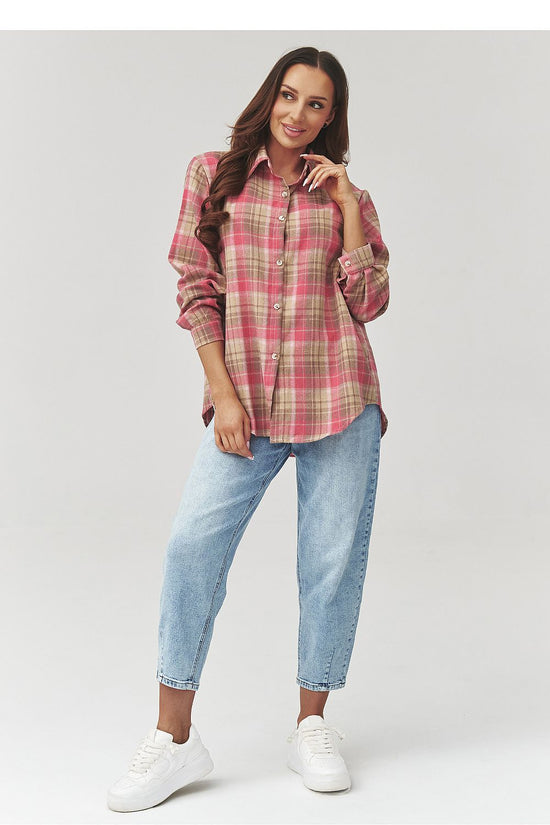  Long sleeve shirt model 223231 Makadamia 