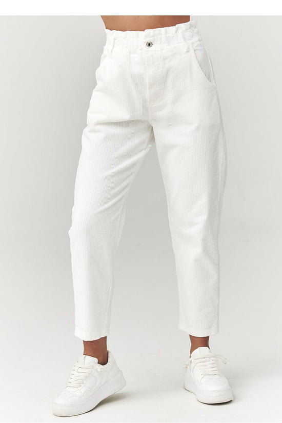  corduroy trousers model 223242 Makadamia 