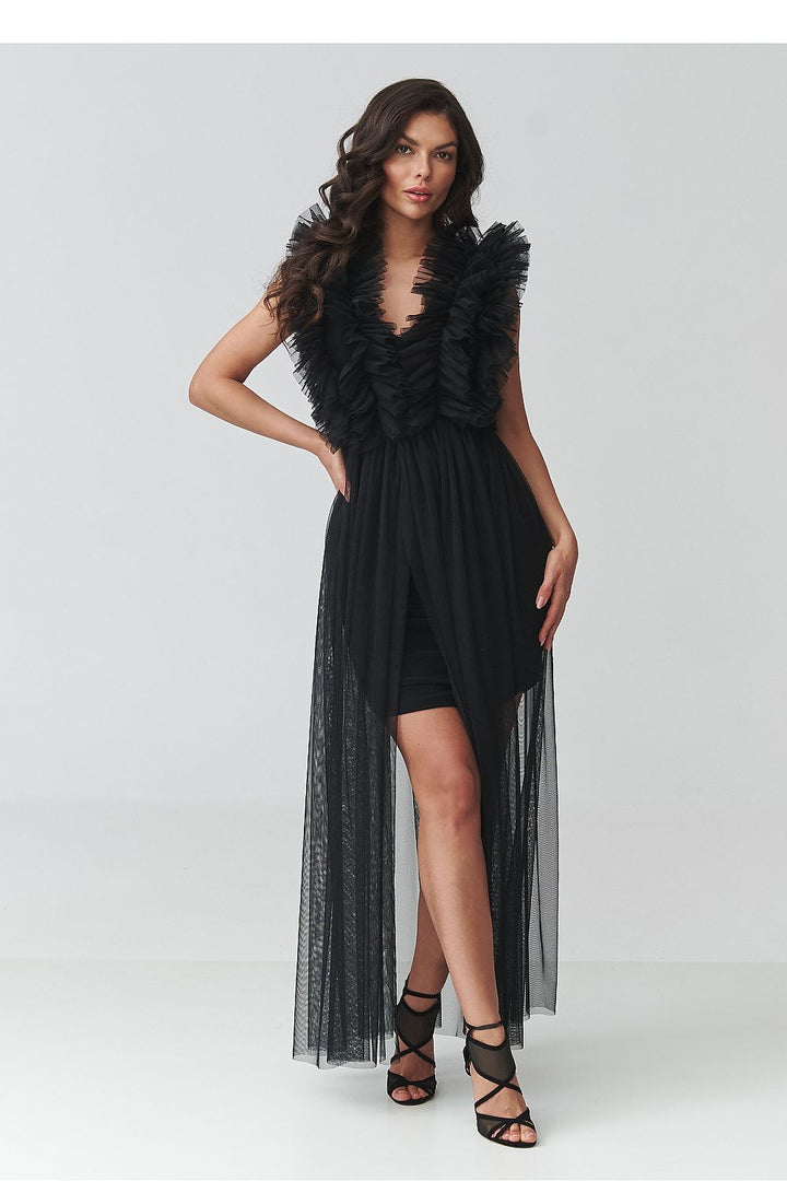  Evening dress model 228316 Makadamia 