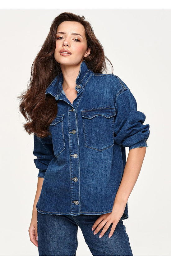  Long sleeve shirt model 230871 Makadamia 