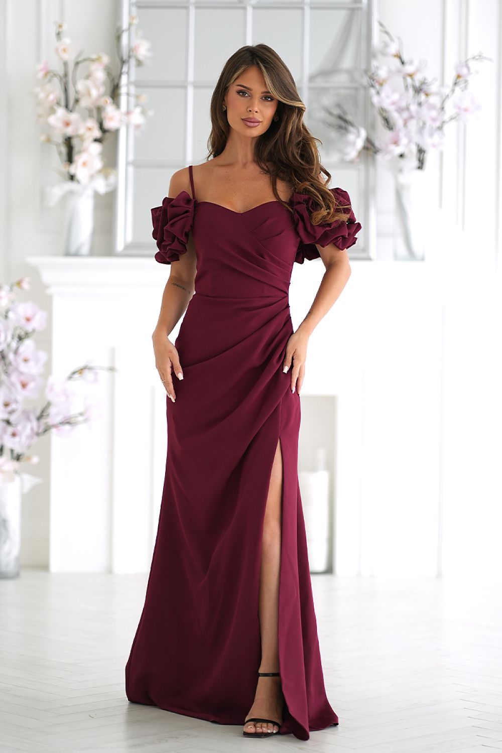  Long dress model 232801 Bicotone 