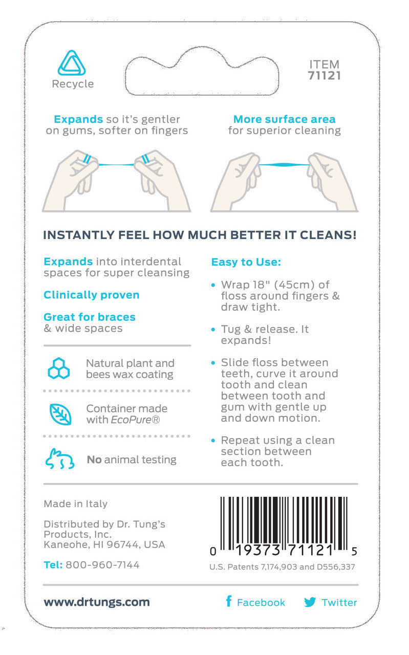 Dr. Tung's Smart Floss, Dental Floss (6x30YD )